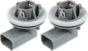 X AUTOHAUX Brake Stop Light Lamp Bulb Socket XS41-13K370-CD for Ford Focus MK2 2006-2011 Plastic Gray (Set of 2)