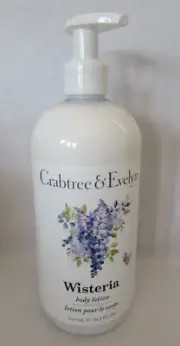 Crabtree & Evelyn Wisteria Scented Body Lotion 16.9 oz with Pump