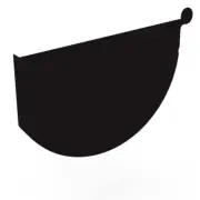 WA NEW Stratco Smoothline Gutter Stop End Ebony