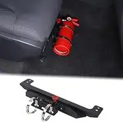 Aunginsy Under Seat Quick Release Roll Bar Fire Extinguisher Mount Bracket Compatible with Toyota Tundra 2022 2023 2024 Car Adjustable Fire Extinguisher Bottle Tie Bracket Billet Aluminum Accessories