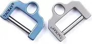 Tacray Titanium D Shape Key Ring, Utility Keyring with Screw locking, Keychain Car Key Tool Key ring for EDC