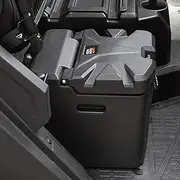 KEMIMOTO Under Seat Storage Box 26.5L/7GAL Upgraded ONLY Compatible with Polaris Ranger XP 1000/Crew 2018-2024 Waterproof Dual Bin Dry Storage Box, Replace #2882910