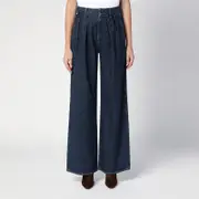 [Citizens of Humanity] Dark wide jeans with pleats 24 Blue