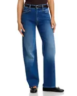 Mother The Rambler Zip Flood High Rise Jeans in Nip It In The Bud