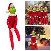 33cm Christmas Couple The Grinch Plush Doll Toy Xmas Decor Ornament Kids Gift
