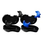 1 Pair Water Ear Plugs Pack Swimmers Silicone Earplugs Swim Gear Noise Reduction