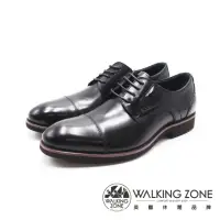 在飛比找momo購物網優惠-【WALKING ZONE】男 一線條商務上班皮鞋 男鞋(黑