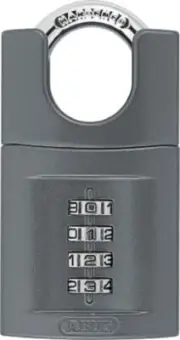 Abus ZINC COMBINATION PADLOCK 50mm Width, 27mm Shackle, 4-Dial Resettable Code