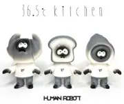 HUMAN ROBOT 36.5 C kitchen Collaboration Soft Vinyl Set of 3