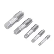 5 Piece NPT Pipe Tap Set Sizes Included 3/4 1/2 3/8 1/4 1/8inch Carbon Steel
