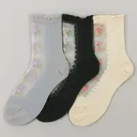 在飛比找樂天市場購物網優惠-現貨*日本製襪 日本代購襪 花朵襪 蕾絲透膚襪 絲襪 透明襪