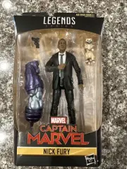 Marvel Legends Capt Marvel Nick Fury Action Figure Kree Sentry BAF Wave Hasbro