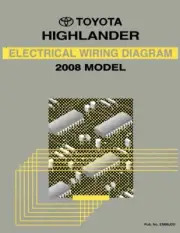 2008 Toyota Highlander Wiring Diagrams Schematics Layout Factory OEM