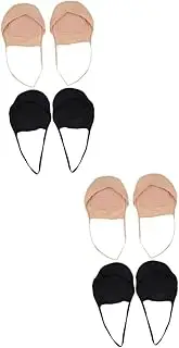 [Healvian] Sets Warm Socks for Women Cotton Half Socks for High Heels Toe Topper Liner for Comfortable Wear Pairs