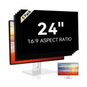 [5-Pack] 24 Inch 16:9 Computer Privacy Screen Filter for Monitor - Privacy Sh...