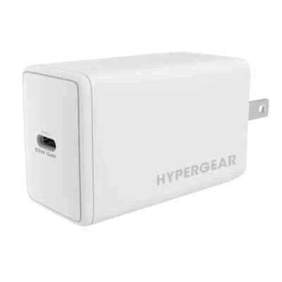 HyperGear SpeedBoost 65W USB-C Laptop Wall Charger (White)