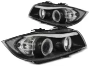 Projecteur Phares for BMW E90 E91 05-08 Angel Eyes CCFL Noir Livraison Gratuite