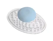 Plastic Bar Soap Holder for Bathroom Shower - Clear