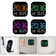 Remote Control Digital Wall Clock LED Display with Temperature Date Week
