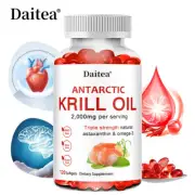 Antarctic Krill Oil 2000 Mg Supplement - Supports Heart,Joint And Brain Health