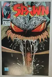 SPAWN # 4, Coupon Intact, Violator cover, Todd McFarlane, High Grade NM (9.4) WP
