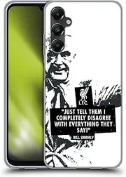 Head Case Designs Officially Licensed Liverpool Football Club Disagree Black Bill Shankly Quotes Gel Case [Military Grade Protection] Compatible with Samsung Galaxy A05s