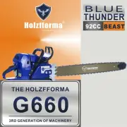 Farmertec Holzfforma G660 MS660 066 Chainsaw 92CC WT 25" Guide Bar Saw Chain New