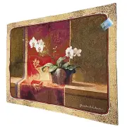 Eastern Wonder Orchid Asian Inspired Design Grande Tapestry Wall Hanging
