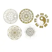 Sacred Geometry Embossed Bronzing PET Washi Tape 5m