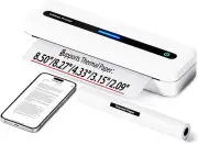 Portable Wireless Bluetooth A4 Inkless Printer - Mobile Printer for Travel & Off