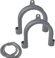 5 Washing Machine Drain Hose Holder - U-Shape Washing Machine Drain Hose Hook Adapter, Clothes Washer Dishwasher Washing Machine Drain Hose Guide Mounting Bracket
