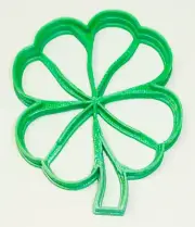 CLOVERLEAF WITH DETAIL LUCKY 4 FOUR LEAF SHAMROCK GOOD COOKIE CUTTER USA PR2288