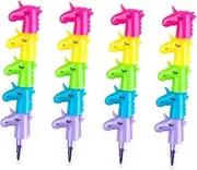 Veemoon 4pcs Buildable Crayons for Colorful Animal Horse Design Easy to Use Art Supplies for Creative Drawing Fun Activities Party Favors for Young Artists