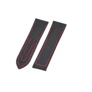 Seamaster 300 Aqua Terra 22mm Black Fabric & Leather Watch Strap For Omega