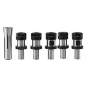 Premium Chuck Tool Holder kit with R8 collet and 5 Chuck Tool Holders C34