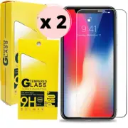 2x For iPhone 14 13 12 11 Pro XS Max XR 8 Plus Tempered Glass Screen Protector