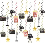 Movie Night Party Supplies Hanging Decorations - 30Pcs Hollywood Movie Theme Par