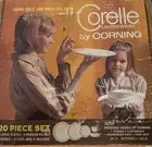 Vintage Corelle Set Butterfly Gold 20-4-NH 20 pieces In Vintage box, new Unused