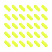 30Pcs Fishing Foam Floats 0.6 Inch, Snell Floats Fly Fishing, Yellow