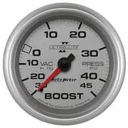 Autometer Ultra-Lite II Boost/Vacuum Gauge - 30inHg/45 PSI, 2 5/8 Inch, AU7708
