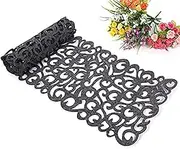 Rectangle Felt Table Runner 7 Colors Table Mats for Home Kitchen Decoration-40 X 11inch, Gray