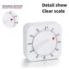 Kitchen Timer 60 Minutes Count Square Cooking Up Alarm Digital Clock Tools
