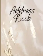 Address Book: address log book for all contacts| includes name, address, etc