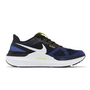 【NIKE 耐吉】慢跑鞋 Air Zoom Structure 25 男鞋 黑 白 藍 氣墊 緩震 運動鞋(DJ7883-003)