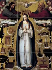 The Immaculate Conception Tile Mural Kitchen Bathroom Wall Backsplash Art