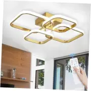 Dimmable Modern Ceiling Lights, 4-Square Flush Mount Ceiling 4Rings,Square