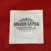Black Hawk Golden Gates Casino ~ Vintage Wet Wipe Packet ~Towelette