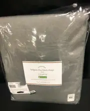 Pottery Barn Classic Belgian Flax Linen Curtain drape Panel 50x84 flagstone ctn