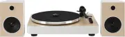 Crosley T170A WH Automatic Belt Drive 2 Speed Bluetooth Turntable Shelf System w