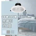 【舞光】🌟免運🌟LED 30W 45W 20.5CM 黑鑽石崁燈 適用挑高5米 白光 黃光 自然光 全電壓